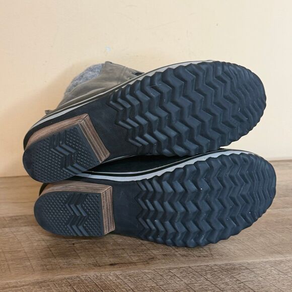 Sorel Women’s Size 7 Waterproof Winter snow lined Duck Boots Gray Suede NL2348 - Picture 5 of 7